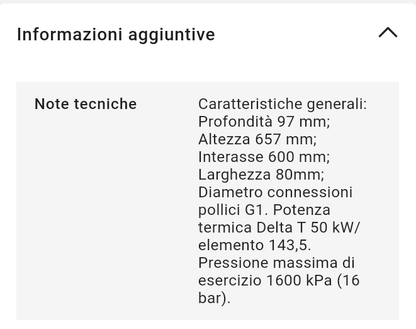 Radiatore Alluminio Blitz H600 6 Elementi Fondital