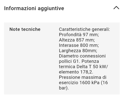 Radiatore Alluminio Blitz H800 7 Elementi Fondital