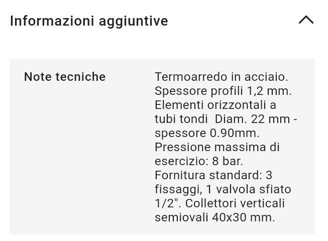 Termoarredo Kalura Bianco Diritto H.800 INT.500