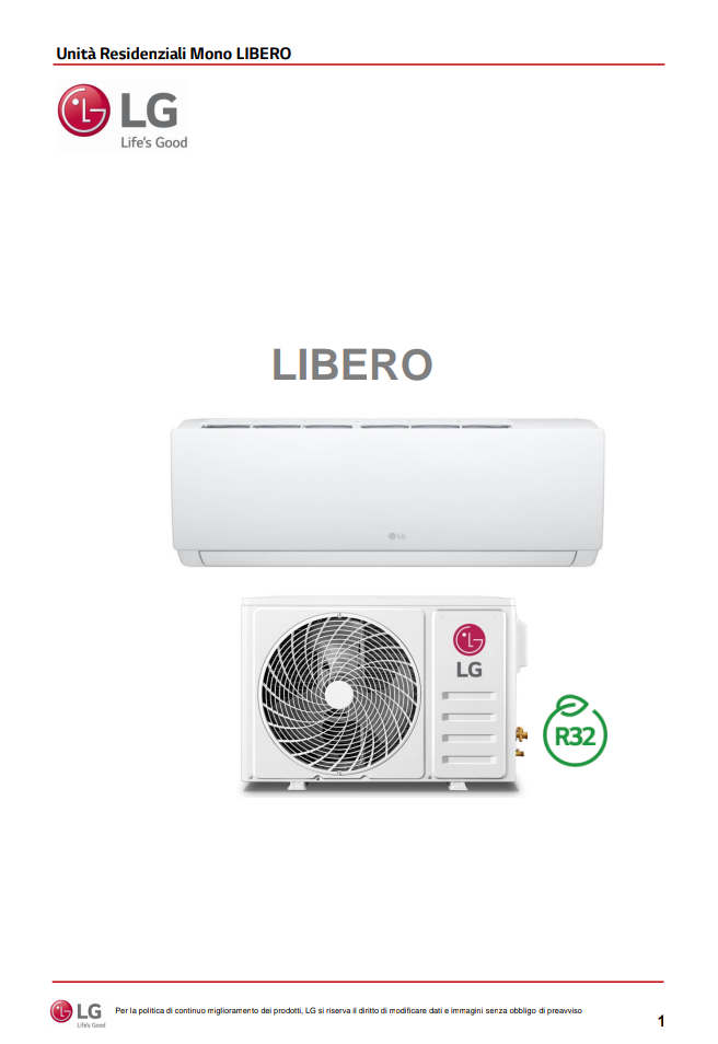 Condizionatore Lg 12000 Btu Libero Mono