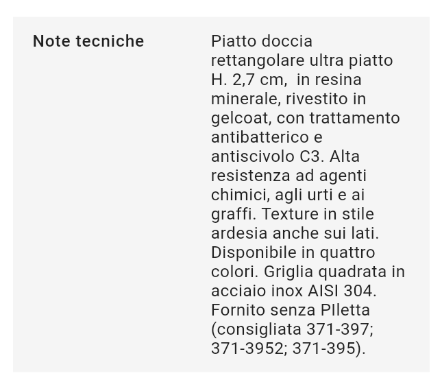 Piatto Doccia 70X80 Bianco Mod. Estasi