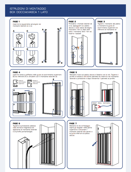 Box doccia nicchia lux 100-120 Mod. Onofrio