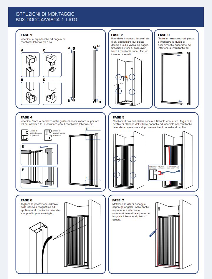 Box doccia soffietto lux 140-170