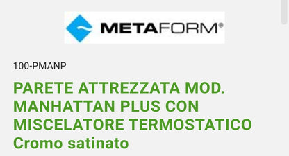 Parete Attrezzata Multifunzione Modello NILO alluminio bianco  COD. 100-PN