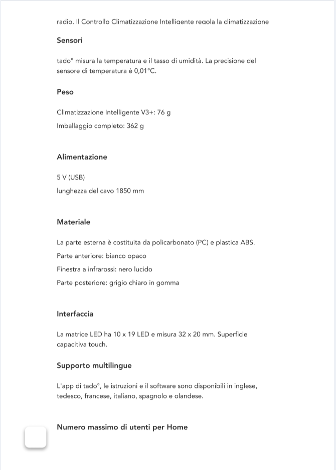 Dispositivo Tado Smart Baxi