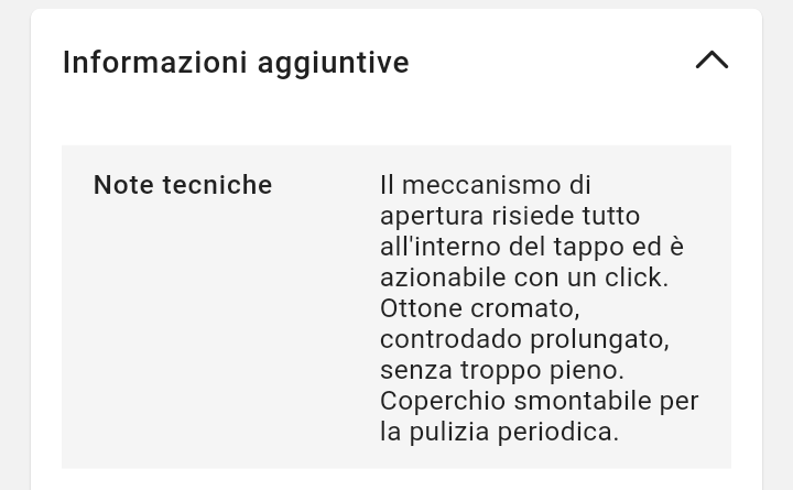 Piletta "U Clicker" Senza Troppo Pieno Dm.63x1"1/4