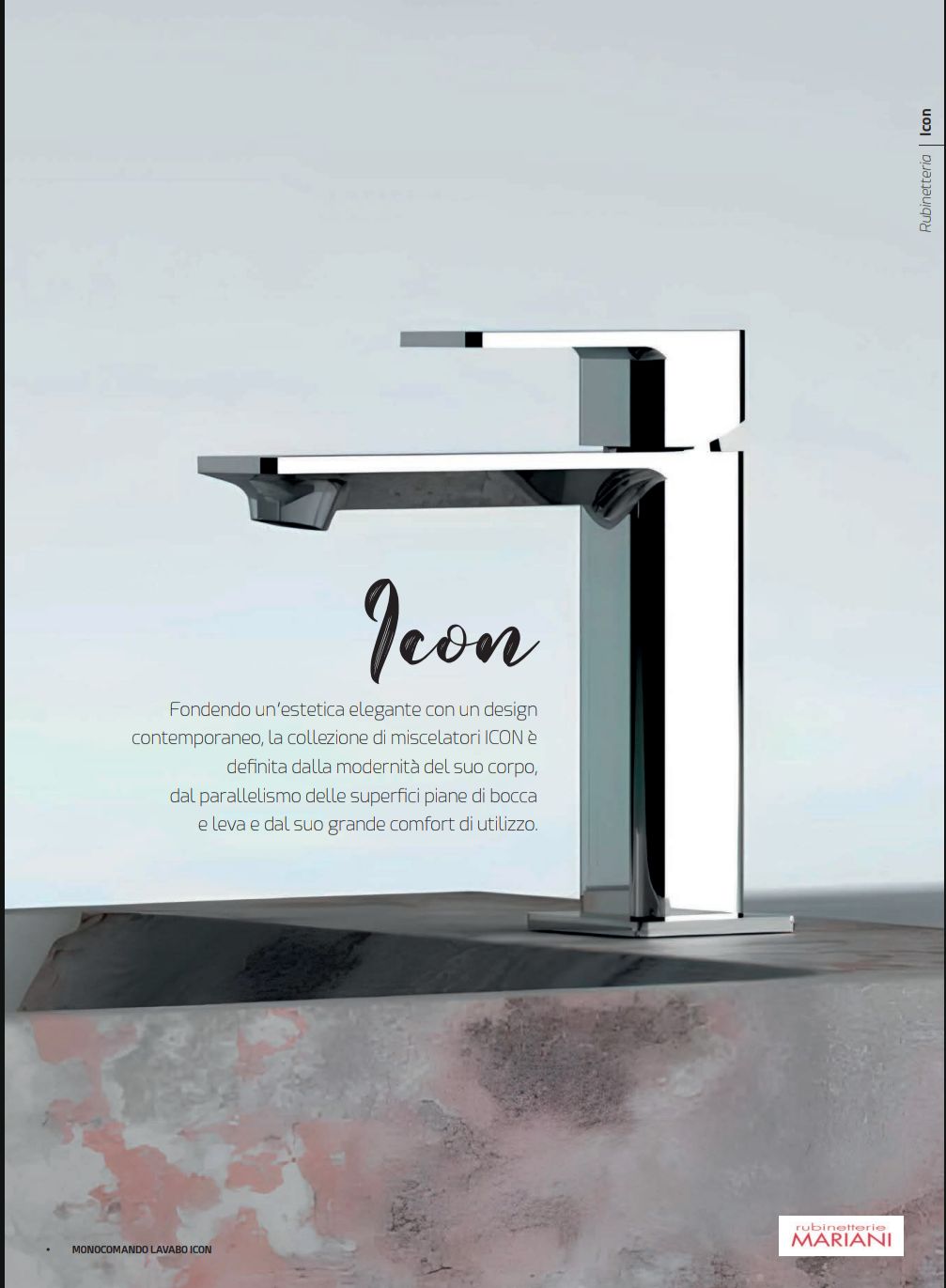 Icon Monocomando Doccia con Deviatore Cromo Mariani