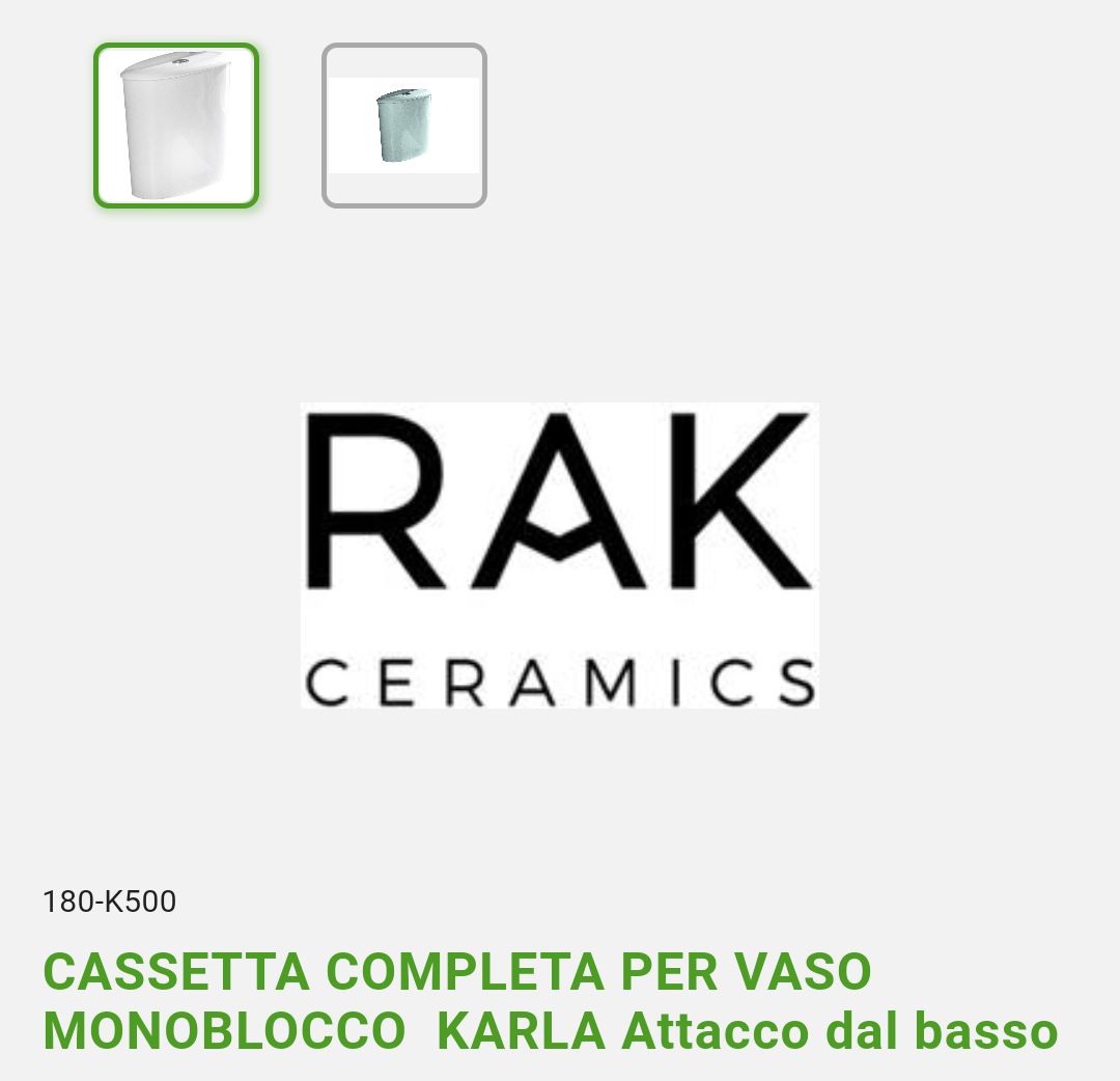 Cassetta per Vaso Monoblocco Karla Rak