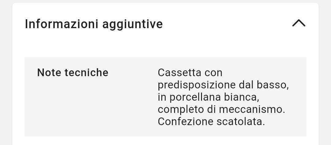 Cassetta per Vaso Monoblocco Karla Rak