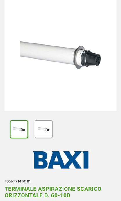 Terminale Coassiale Orizzontale D.60-100 Baxi