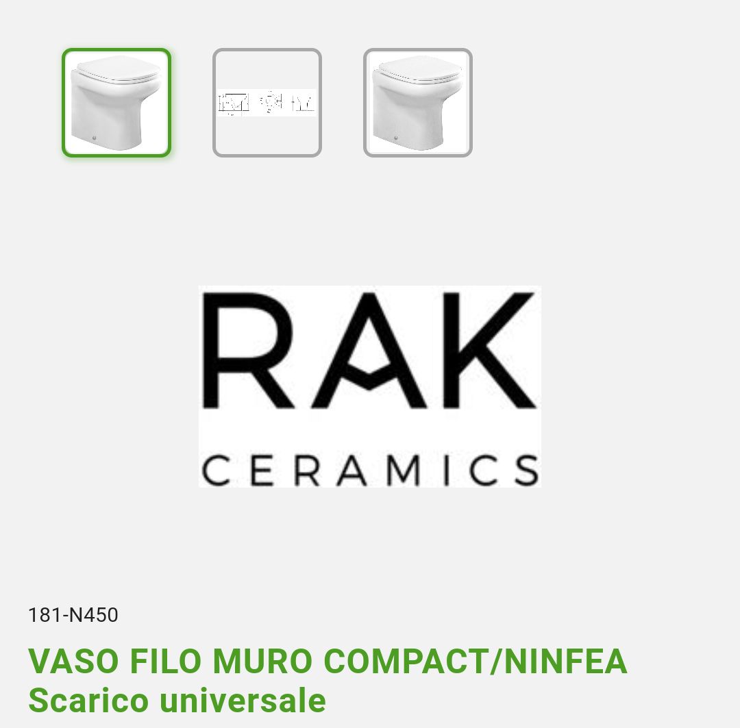 Vaso Filo Muro Compact/Ninfea Rak