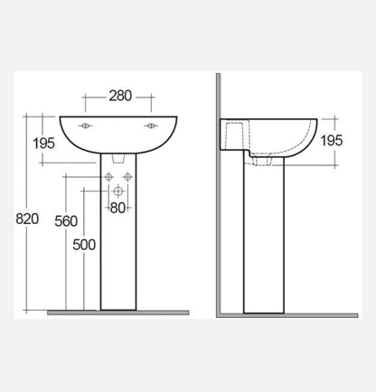 Colonna Compact/Ninfea H.66 Cm Rak