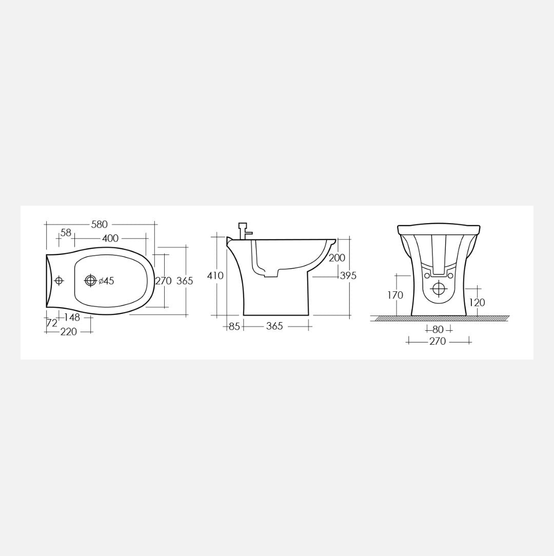 Bidet Karla Rak Ceramics