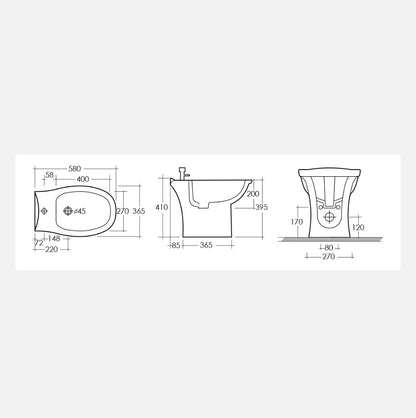 Bidet Karla Rak Ceramics