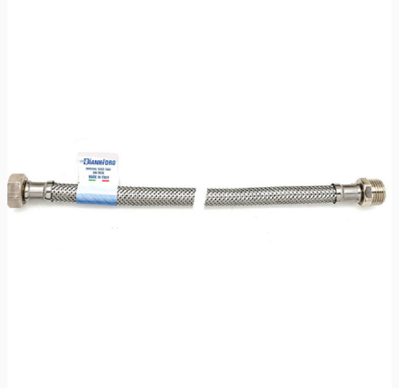 FLESSIBILE INOX MODELLO NORMALE CM. 50 MF 1/2x1/2