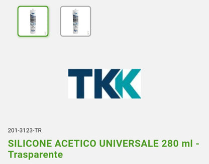 Silicone Acetico Trasparente 280 Ml