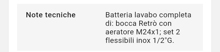 Batteria lavabo serie Viola 3 fori Cromo Paffoni