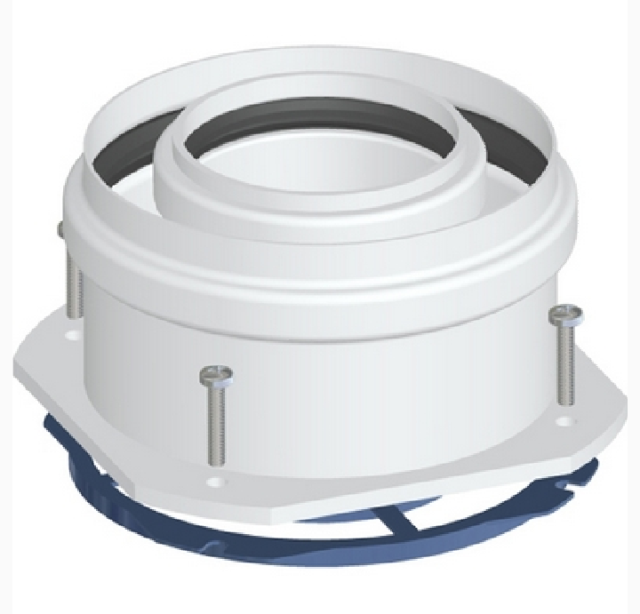 Partenza verticale coassiale M/F DN 60/100 Pv4  Diam.60/100