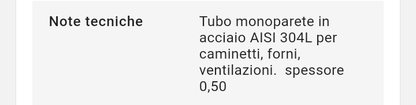 Tappo Chiusura Acciaio con spurgo Diam. 180