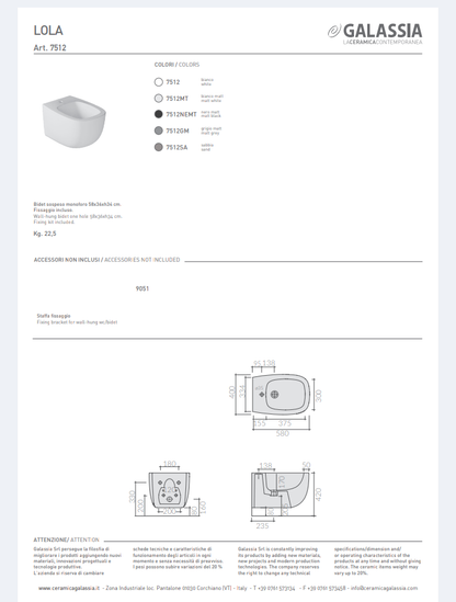 Lola Bidet 58 Sospeso Bianco Galassia