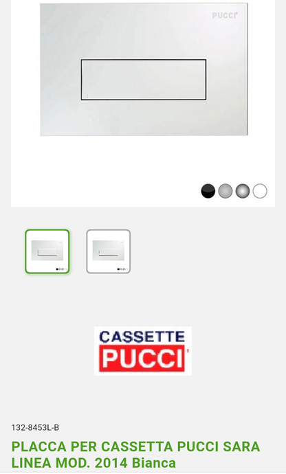 Placca per Cassetta Pucci Sara Bianca