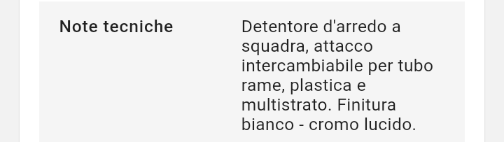 Detentore a Squadra Bianco 1/2" Santangelo