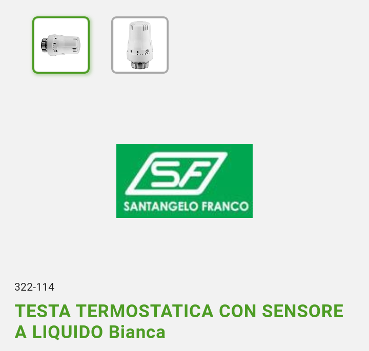 Testa Termostatica Santangelo SF