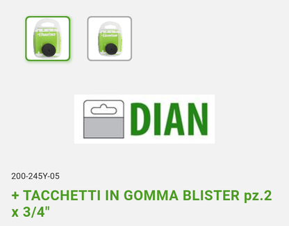 Tacchetti in Gomma 3/4"