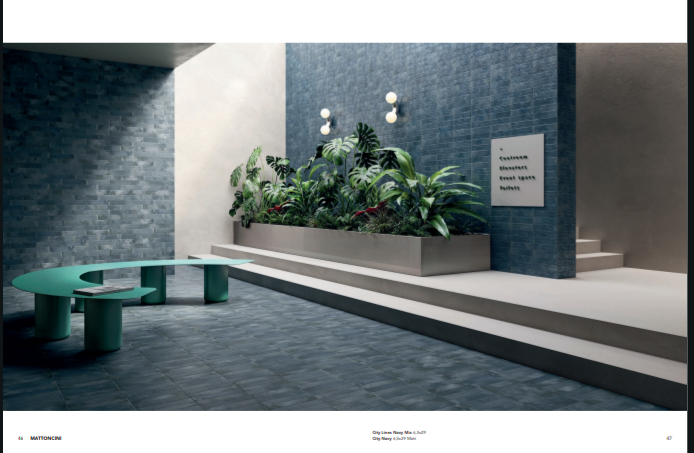 City Navy Matt 6,5x29 Cir Ceramiche