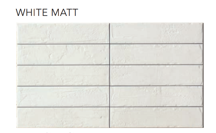 City White Matt 6,5x29 Cir Ceramiche