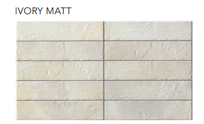 City Ivory Matt 6,5x29 Cir Ceramiche