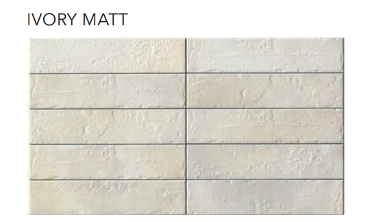 City Ivory Matt 6,5x29 Cir Ceramiche