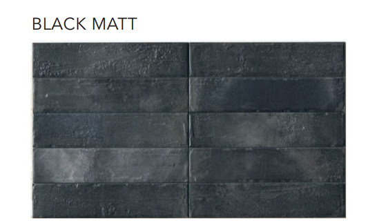 City Black Matt 6,5x29 Cir Ceramiche