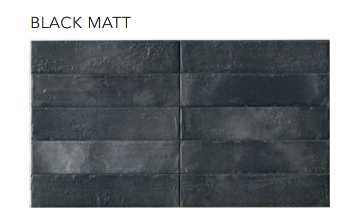 City Black Matt 6,5x29 Cir Ceramiche