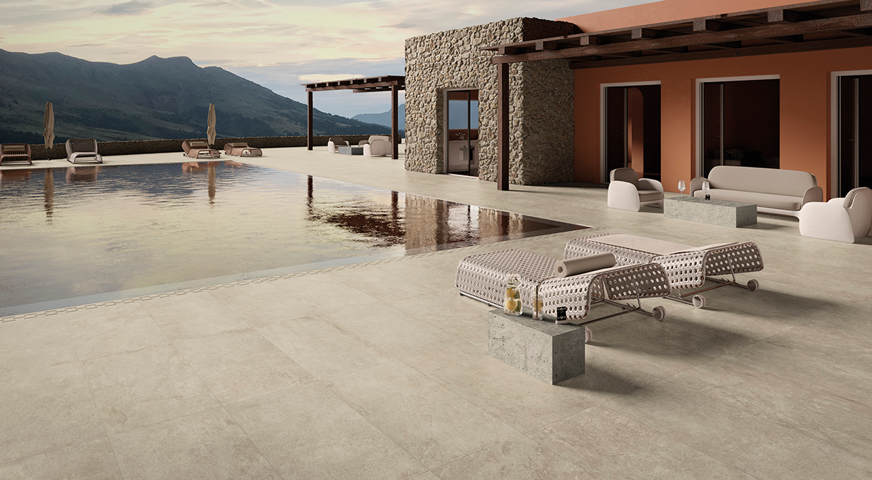 Absolute Stone Clay Rett. 60x60 Cercom Ceramiche