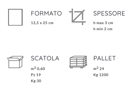 Format bianco 12,50x25 CGM manufatti