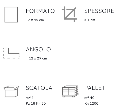 New glamour Argilla 12x45 CGM manufatti