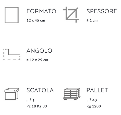 New glamour Argilla 12x45 CGM manufatti