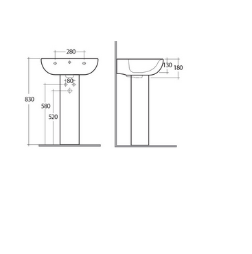 Colonna Tonique H 65 cm Rak