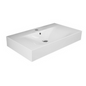 Lavabo sospeso con foro per rubinetto monoforo L. 80 cm Des Rak