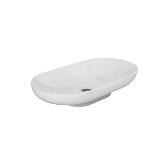 Lavabo da appoggio ovale Des Rak L. 70 cm