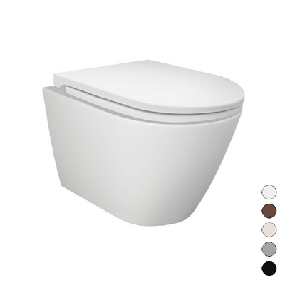 Vaso sospeso rimless scarico universale grigio opaco matt Rak Feeling