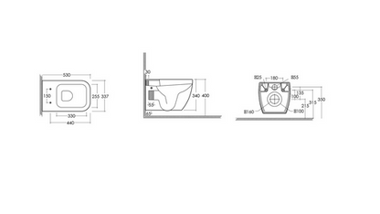 Vaso sospeso Rak Metropolitan