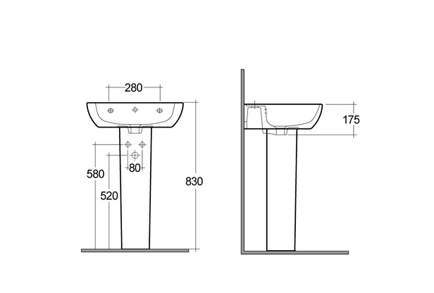 Colonna H 70 cm Caroline Rak