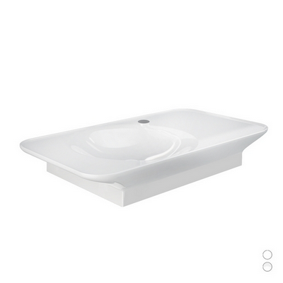 Lavabo sospeso da 92 cm ripiano a dx bianco alpino  Rak Valet