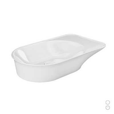 Lavabo da appoggio 64 cm bianco alpino Valet Rak