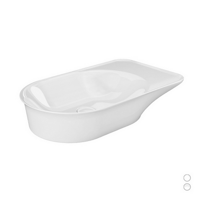 Valet Lavabo da appoggio 64 cm bianco alpino Rak
