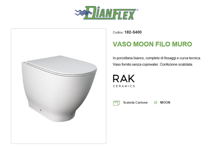 Vaso filo muro Rak Moon