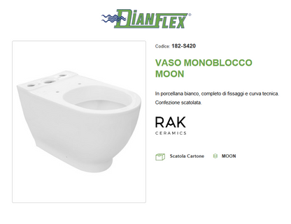 Vaso monoblocco Rak Moon