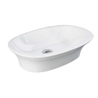 Lavabo da appoggio ovale L. 60 cm senza troppo pieno Rak Sensation